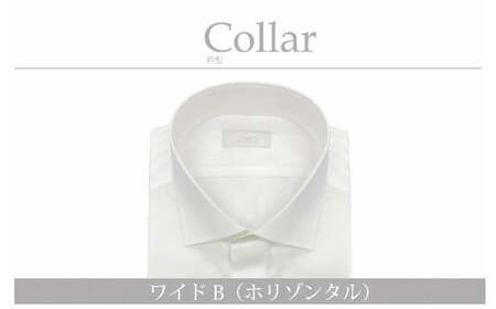 ケアも簡単！安心して着れる綿ポリ混紡メンズ用ドレスシャツ「5Lサイズ」衿型ワイドカラー（ホリゾンタル） 1080059