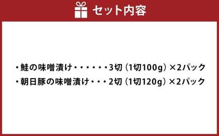 AB4017 特製味噌漬け2種セット(鮭・豚)