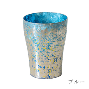 チタン二重タンブラー 鈦虹 和み ブルー 250ml