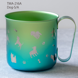 チタン製デザインマグカップ Dog-S / A 320ml