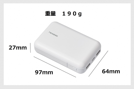 モバイルバッテリー[10000ｍAh](AV-9110W)