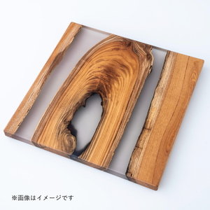 オーダーメイド レジン天板チケット (横45cm × 縦45cm、天板厚3cm) 