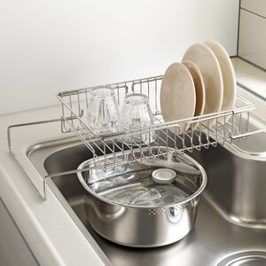 EM-086 燕三 シンクイン・オンで使える伸縮式水切りかご