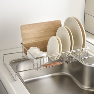 EM-086 燕三 シンクイン・オンで使える伸縮式水切りかご