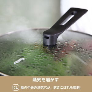 レミパンミニ 20cm ホワイト RHF‐401 【 フライパン セット 蓋 レミパン キッチン 蓋付き くっつかない 軽い ホワイト 白 平野レミ IH 鍋 ガス キッチン用品 燕三条 新潟県 燕市 】