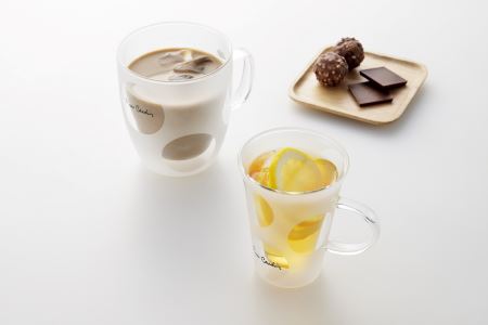 ピエール・カルダン 耐熱2重マグカップ350ml & カトラリーペアセット【B】