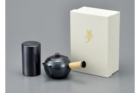 ランキングや新製品 アサヒ 純銅製茶器 夢 茶筒（茶箕付）木箱入