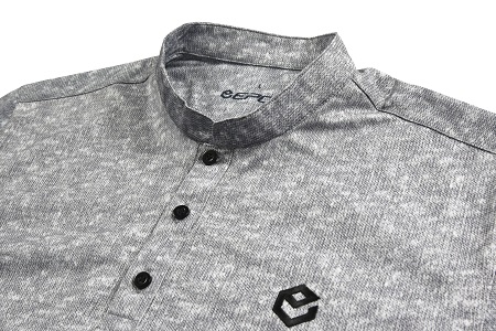 エポンゴルフオリジナル 半袖ポロシャツ スタンドカラー グレー色 サイズ Xl 新潟県燕市 ふるさと納税サイト ふるなび