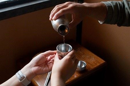 折燕ORI-EN 二重徳利2合・二重ぐい呑み ANTIQUE SILVER | 新潟県燕市 ...