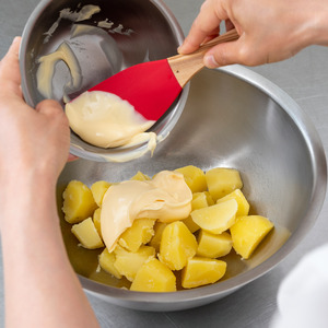 LB-106 ラバーゼ ボウル大 & シリコーンヘラ レッド