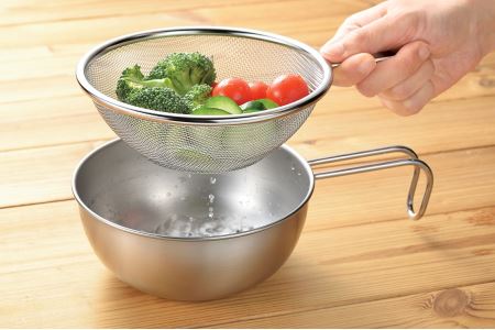 EJSB-400 燕熟の技 シェラカップ･ボウル15cm 手付きザル付き