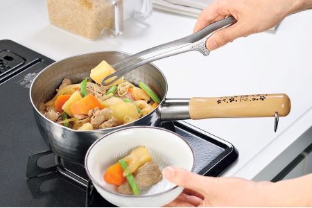 OGS-500 燕人の匠 [桜吟] ステンレスゆきひら鍋18cm 蓋付き