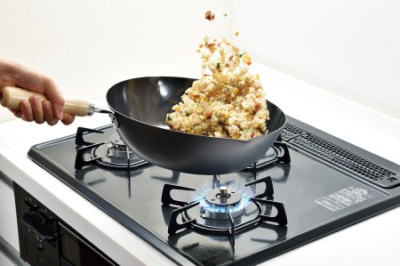 ETT-800 燕人の匠 [桜吟] 窒化加工 いため鍋28cm