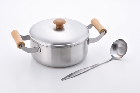 CS-035 千歳 ステンレス両手鍋20cm ツール付