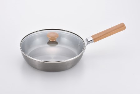 CS-038 千歳 ガラス蓋付フライパン24cm & ツール2点セット