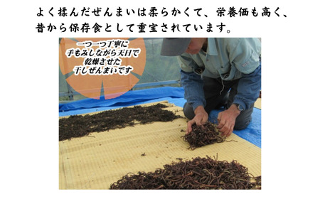 令和6年産新物  やわらか極太干しぜんまい 100g 新潟県 糸魚川市 鉾ヶ岳山麓のぜんまい 