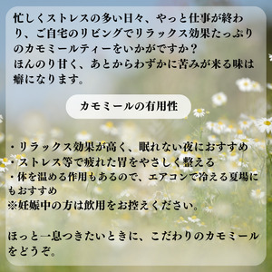 カモミールティー６パック×2袋 栽培期間中は農薬不使用で栽培 新潟県 糸魚川 母の日