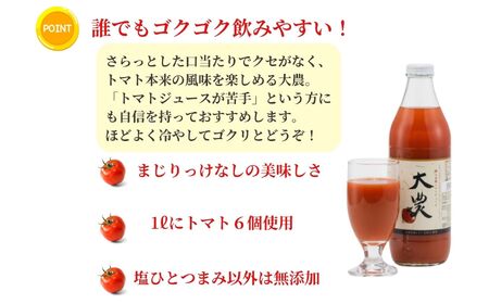 樹上完熟トマトジュース『大農』1L×2本