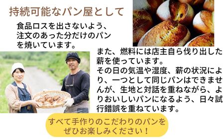 自家製酵母パン3個&角型食パン1斤セット(ベーシック・クルミ、全粒粉・プレーン、全粒粉・イチジクとオレンジピール)・ 全粒粉 パン 薪のかまどのパン屋さん 国産の良質な小麦粉 糸魚川 レゲッドベン 薪窯 天然酵母【パン 自家製酵母 全粒粉  】