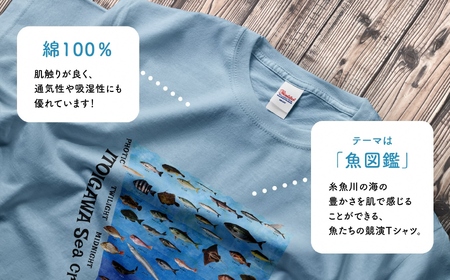 地域限定オリジナル Tシャツ『いとT』-魚図鑑- いといがわTシャツコレクション 男女兼用 綿100% メンズ レディース キッズ ファッション トップス スポーツ用品 新潟県 糸魚川市 (株)アド・クリーク