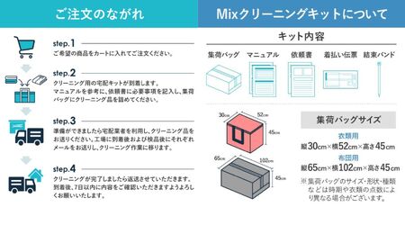 衣類10点と布団1枚のクリーニング（10ヶ月の保管サービス付き）布団も衣類もこれ一つ！MIXクリーニングでまとめてきれいに！ 　ヤマトヤクリーニングだけのMIXクリーニング【クリーニング 衣類クリーニング 布団クリーニング 保管クリーニング 】