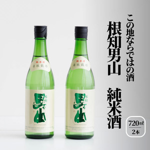 根知男山 純米酒720ml×2本セット 糸魚川 地酒 日本酒 