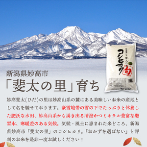 【2025年3月中旬発送】【令和6年産米】新潟県妙高産斐太の里コシヒカリ「旬」10kg(5kg×2袋)  艶 香り 粘り 甘み 低温倉庫保管