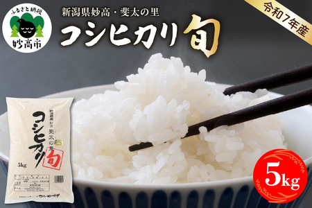 【2026年3月中旬発送】【令和7年産米】新潟県妙高産斐太の里コシヒカリ「旬」5kg