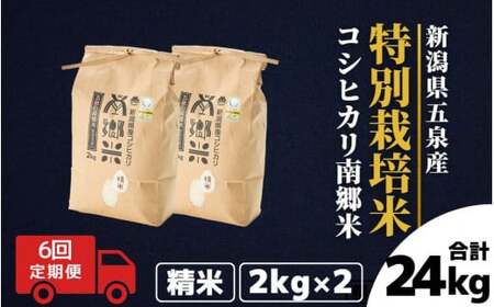 令和7年産米〈6回定期便〉特別栽培コシヒカリ 4kg（2kg×2袋）