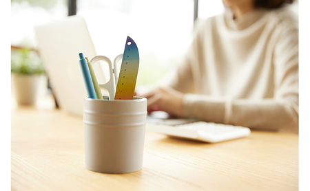 文具 定規&レターオープナー「fish」(グラデーション)【2本】 文房具