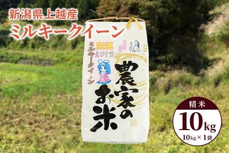 令和5年産「ミルキークイーン」新潟県上越産 精米10kg（1袋）