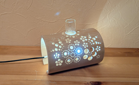 【職人手作り】オリジナル 竹灯籠（一輪挿し）インテリア 竹 手作り 一輪挿し 花 新潟県 上越市