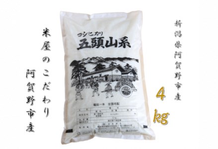 A-66　【2回定期便】「米屋のこだわり阿賀野市産」コシヒカリ2kg