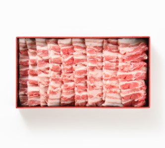 純白のビアンカ 豚バラ焼き肉用 800g 1D06009
