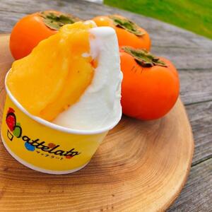 アイス ジェラート　佐渡島おけさ柿ジェラート3個&ミルクジェラート3個