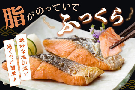 【レビューキャンペーン実施中!】国産銀鮭「佐渡サーモン」塩鮭切身約1.5kg真空包装<弓ヶ浜水産>定塩さけ