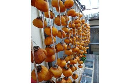 佐渡産　おけさ柿の干し柿　3個入×8袋　真空包装