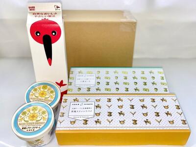 佐渡乳業 牛乳とお菓子コラボセット4種