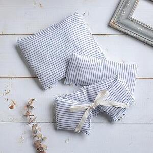 《大判》ao×accos 魚沼産コシヒカリで作った米ぬか・玄米カイロ ストライプ