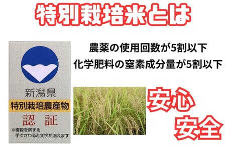 安心安全の新潟県南魚沼産特別栽培米コシヒカリ 2kg 新潟県認証