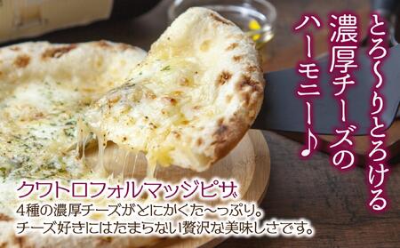 ピザ クワトロフォルマッジ 20cm 2枚 チーズ 魚沼産 コシヒカリ 米粉 クリスピー ピッツァ ギフト 簡単調理 お取り寄せ 冷凍 グルメ パーティー 魚野の里 ナトゥーラ 新潟県 南魚沼市