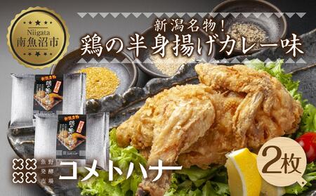 鶏 半身揚げ カレー 2枚 半身あげ 揚げ物 鶏肉 唐揚げ チキン 電子レンジ 簡単調理 パーティー 冷凍 お取り寄せ お土産 Ｂ級 グルメ ギフト 魚野の里 コメトハナ ナトゥーラ 新潟県 南魚沼市