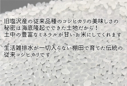 令和7年産　南魚沼塩沢産コシヒカリ　白米５kg
