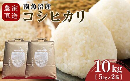 【令和7年産】農家直送　南魚沼産コシヒカリ　10kg(5kg×2袋）【2026年3月上旬より順次発送予定】