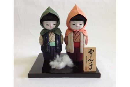 塩沢織木目込人形 雪ん子(大)