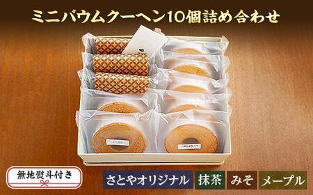 無地熨斗 バウムクーヘン ミニ 詰め合わせ セット 10個入り 八海山 焼き菓子 お菓子 スイーツ バームクーヘン さとや 新潟県 南魚沼市 のし gift お土産 プレゼント 贈答 贈答品