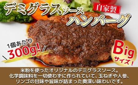 わらじハンバーグ 300g×2 こだわり 手作り 自家製 ハンバーグ デミグラス ソース 大きい 温めるだけ なぐも 冷凍 惣菜 簡単 調理 肉 おかず 新潟県 南魚沼市