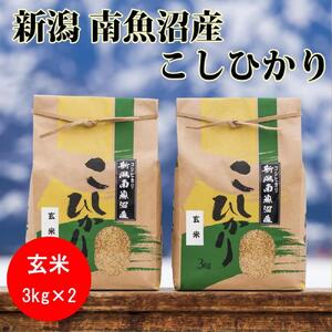 【令和4年産】【新米】南魚沼産コシヒカリ(玄米)【3kg×2袋】