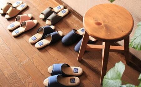 カツラギ×ござスリッパ Lサイズ ベージュ