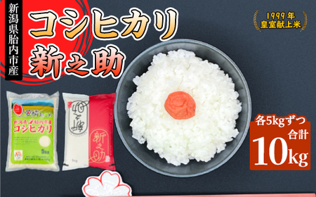 16-KS101新潟県胎内市産コシヒカリ・新之助 各5kg食べ比べセット | 新潟県胎内市 | ふるさと納税サイト「ふるなび」